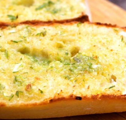 Garlic bread with basil & parsley recipe by rasoi menu