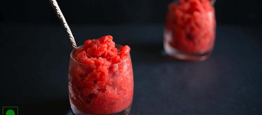 Strawberry Granita Mocktail Recipe