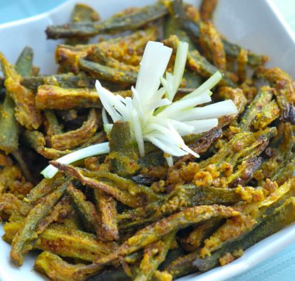 crispy bhindi tava fry recipe by rasoi menu