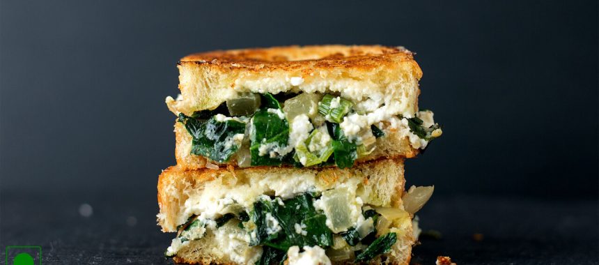 Green Grilled Cheese Sandwich Recipe