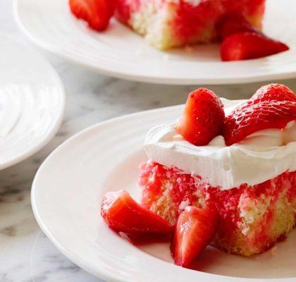Strawberry Poke Cake Recipe by rasoi menu