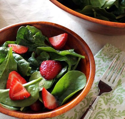 springtime spinach salad recipe by rasoi menu