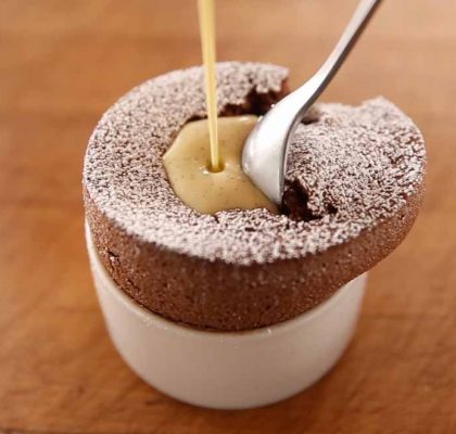 hot chocolate soufflé by rasoi menu