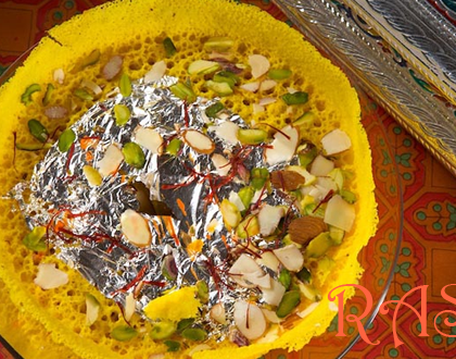 Rajasthani Ghevar Recipe by Rasoi Menu
