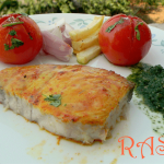 Baked Fish with Green Chutney
